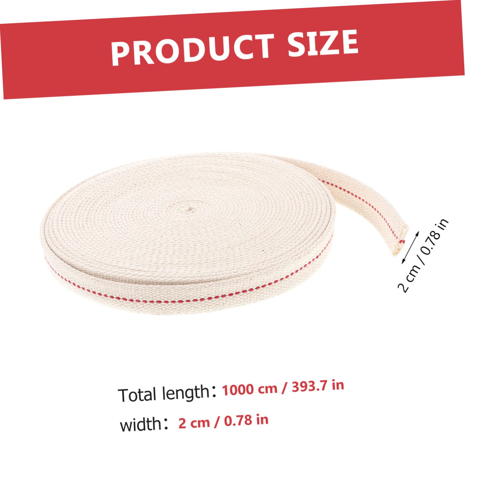 PRETYZOOM Flat Oil Lamp Wick Replacement 10m Roll for DIY Wick Torch Wicks Oil Lamps Wicks Burner Wick Easy to Use