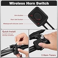 Vista 2 de WSDCAM Luz trasera inteligente con alarma de bocina, encendido/apagado automático USB C recargable impermeable luz trasera para bicicleta