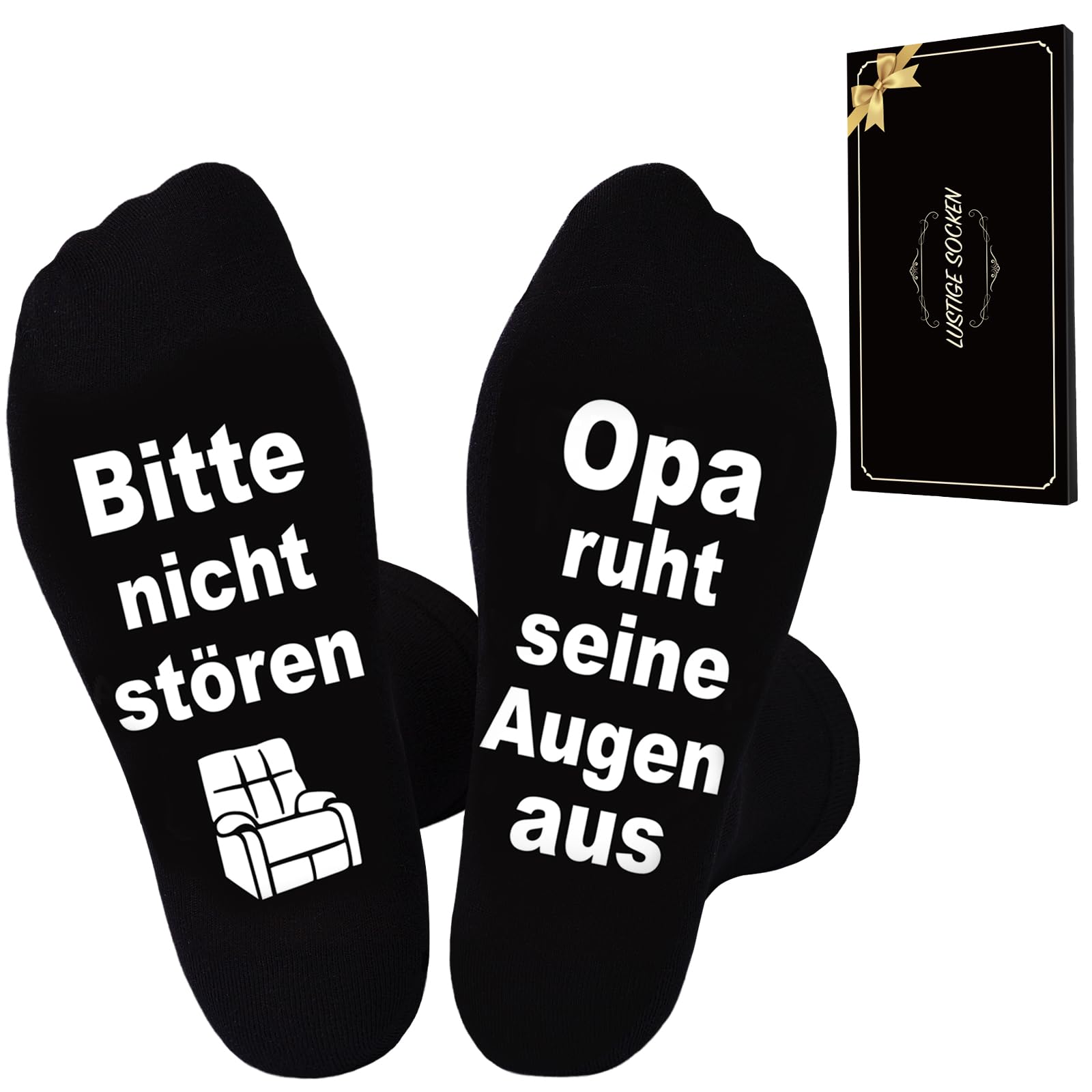 SockWaddles Lustige Socken Herren mit Sprüchen – Vatertagsgeschenk Geschenkidee für Männer, Opa, Papa, Zocker, Fahrrad, Camper zu Weihnachten Geburtstag Vatertag Valentinstag