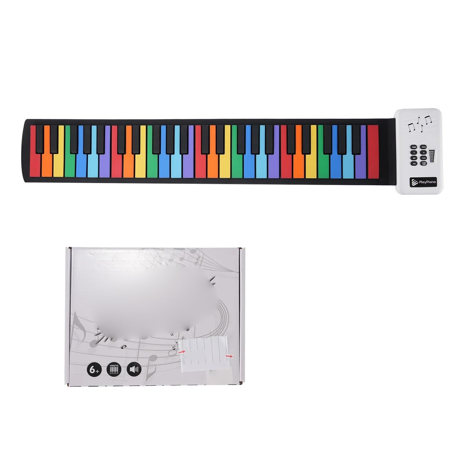 Elektroniczny Instrument Fortepianowy 49 Klawiszowa Cyfrowa Przenośna Klawiatura Pianina Elektronicznego Z Wbudowanym Głośnikiem Dla Początkujących
