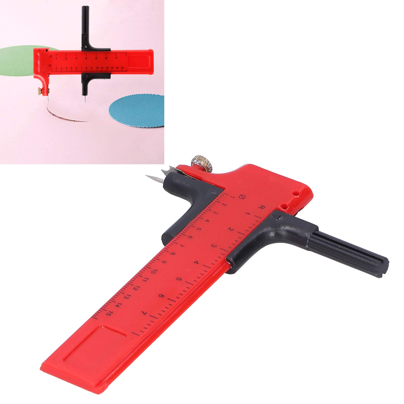 Adjustable Circle Cutter, 10mm-150mm Rotary Cutter for Precise Circular Cutting on Paper, Vinyl, Leather, Fabric & Felt, Ideal for Crafting, Scrapbooking, Quilting & DIY Projects