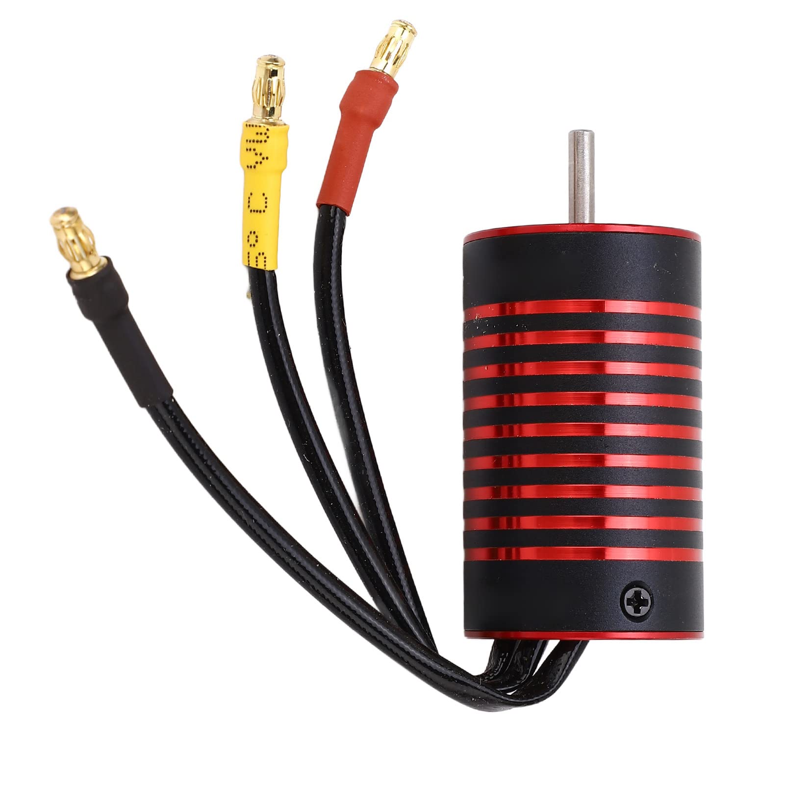 Motor Brushless 2845 para Coche RC 1/12 1/14, Aleación de Aluminio Resistente al Agua y Óxido, 4 Polos de Alto Par - Eficiencia Alta, Disipación de Calor Mejorada, Compatible (4400KV)