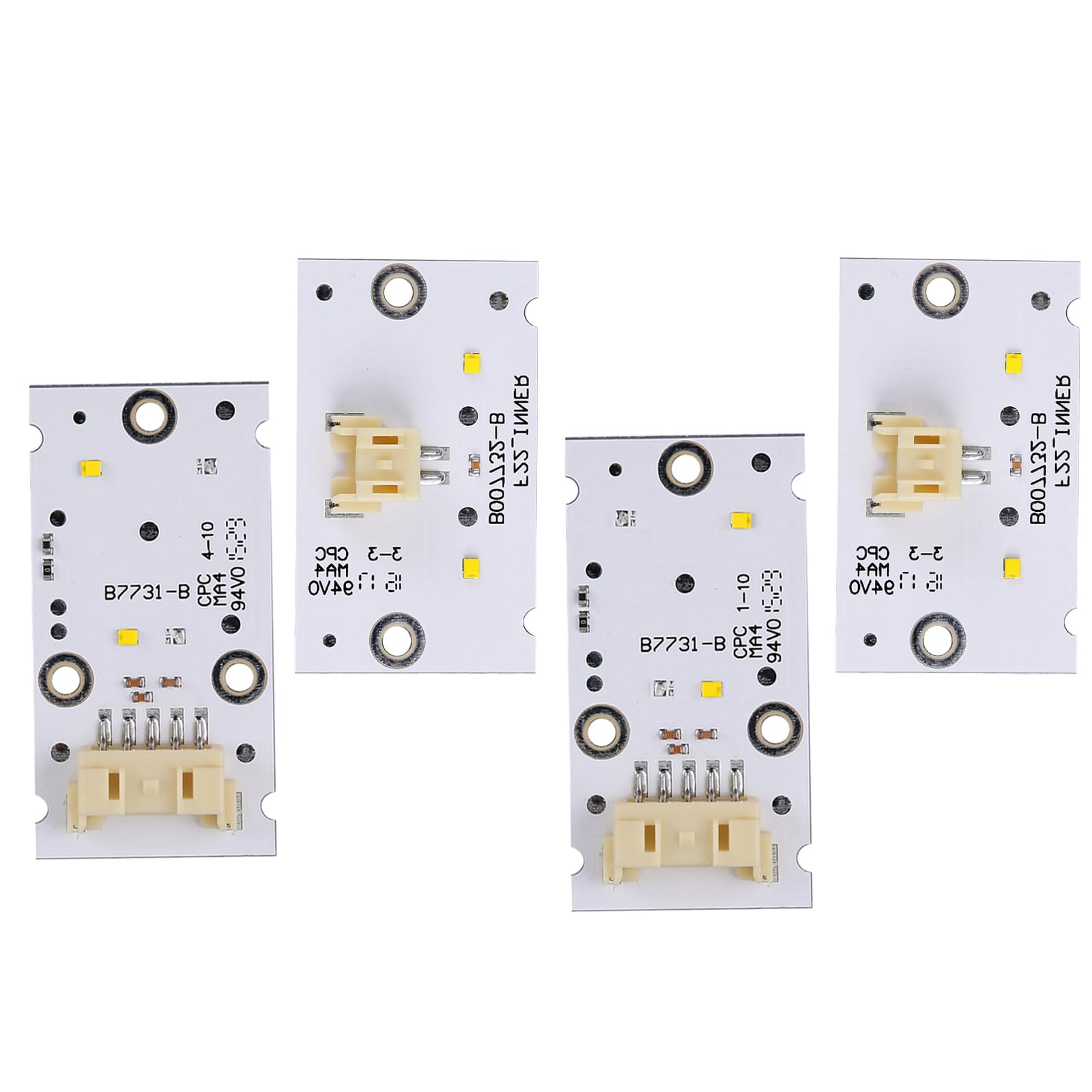 4Pcs Daytime Running Light LED Boards Compatible for BMW F87 M2 F22 F23 2 SERIES 2014-2017 Yellow DRL Headlight LED Boards Angel Eye Xenon Headlight Control Module Replaces 63117388923 63117388924