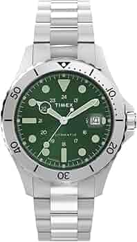 Amazon.com: Timex TW2Y15200 Trend Men's 41mm Green Dial Stainless