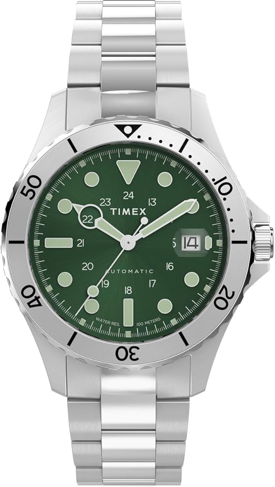 Amazon.com: Timex TW2Y15200 Trend Men's 41mm Green Dial Stainless