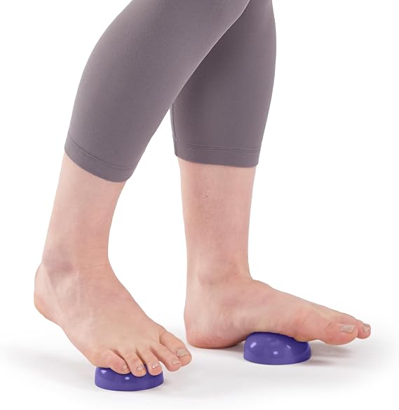OPTP Half Balls (Pair) Smooth Half Ball Set, Purple, 3 1/6DIA x 1 1/2H