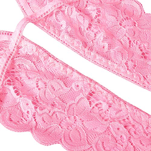 Image of Donnalla Women's Deep V Lace Teddy One Piece Lingerie Cutout Strappy Lingerie