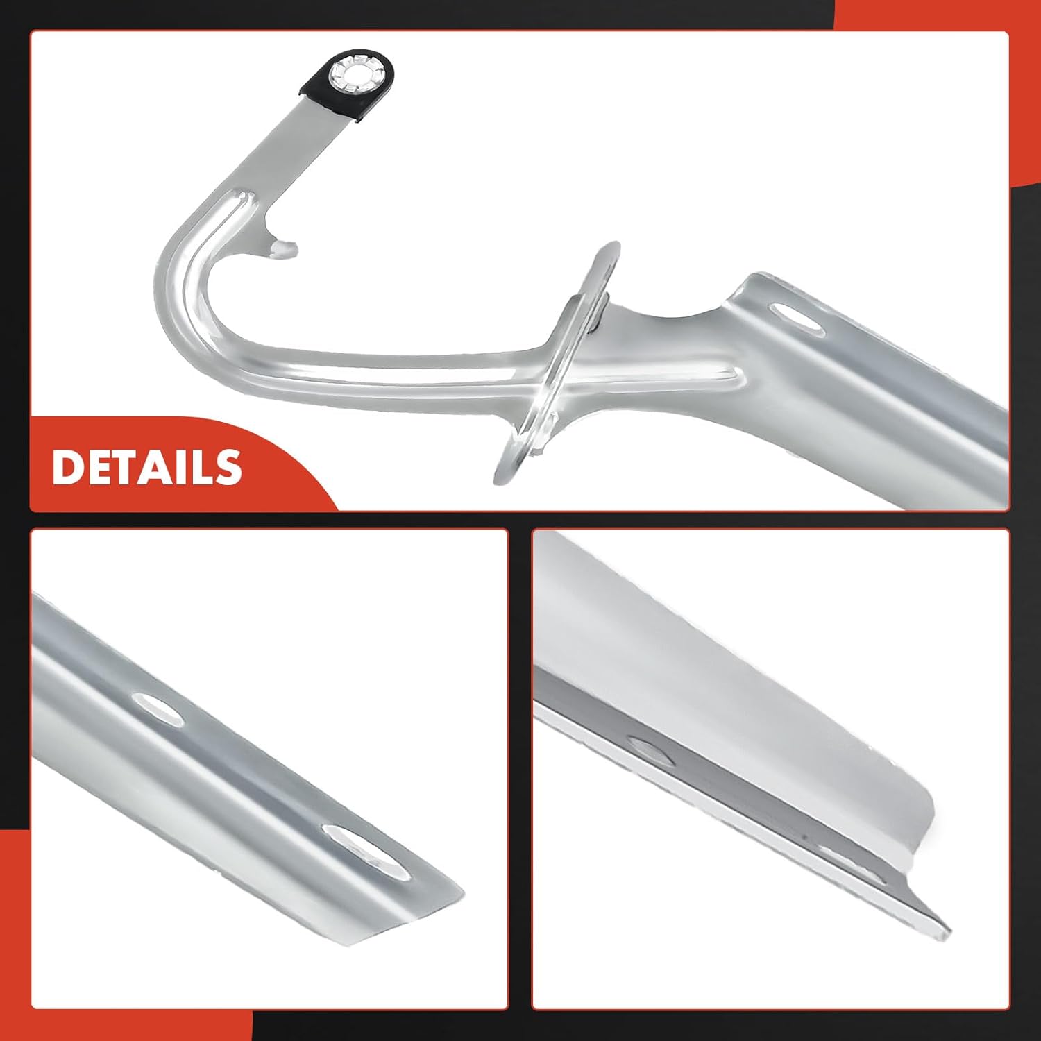 A-Premium Driver and Passenger Hood Hinges Compatible with Nissan Frontier 1998-2004, Xterra 2000-2004, Set of 2 Front Left and Right Side Hood Hinges, Replace# 654013S500, 654003S500