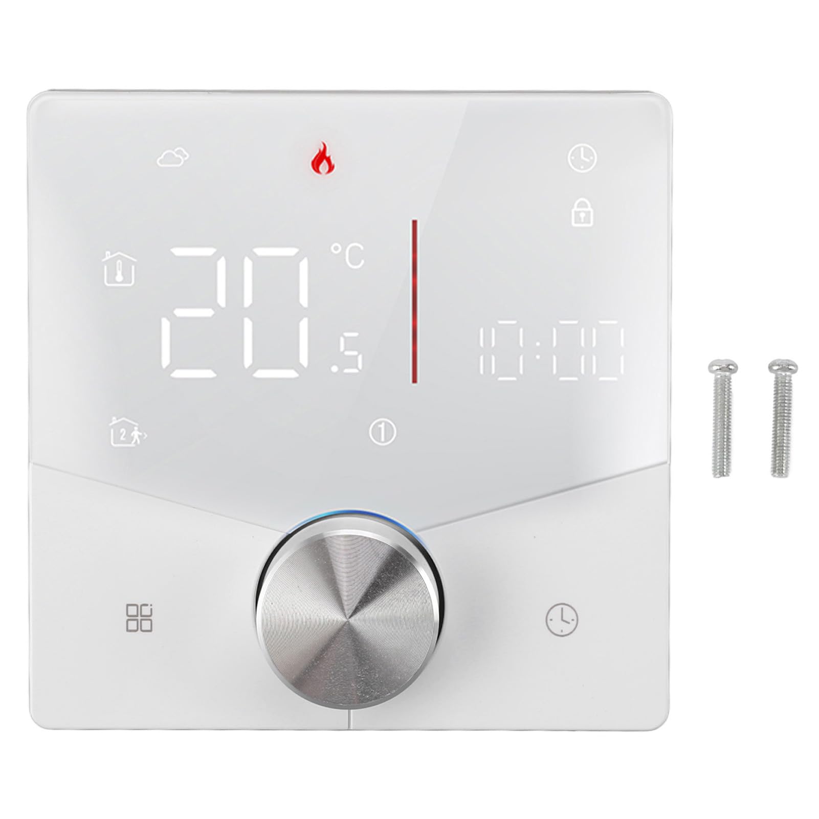 Inteligentny Termostat WiFi Tryb Oszczędzania Energii, Programowalny Cyfrowy Termostat Pokojowy z kontrolą Aplikacji, Blokada dla Dzieci, Ochrona Przed wysoką temperaturą, Kalibracja