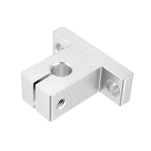 Miniatura 8 de uxcell 4 unids SK10 aluminio lineal movimiento carril sujeción barra guía soporte para eje de 0.394 in de diámetro