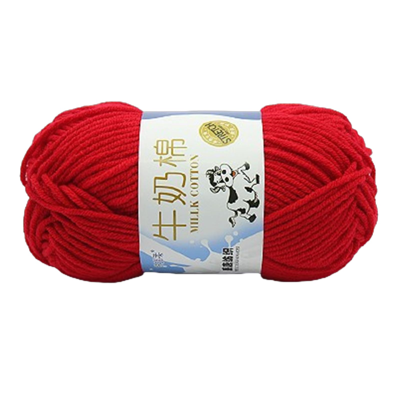 Jazuaiao Milk Cotton Yarn Hand Knitting Yarn Multicolor Soft Cotton Threads Baby Crochet for Scarves Blanket Shawls Hat Milk Soft Crochet and Knitting