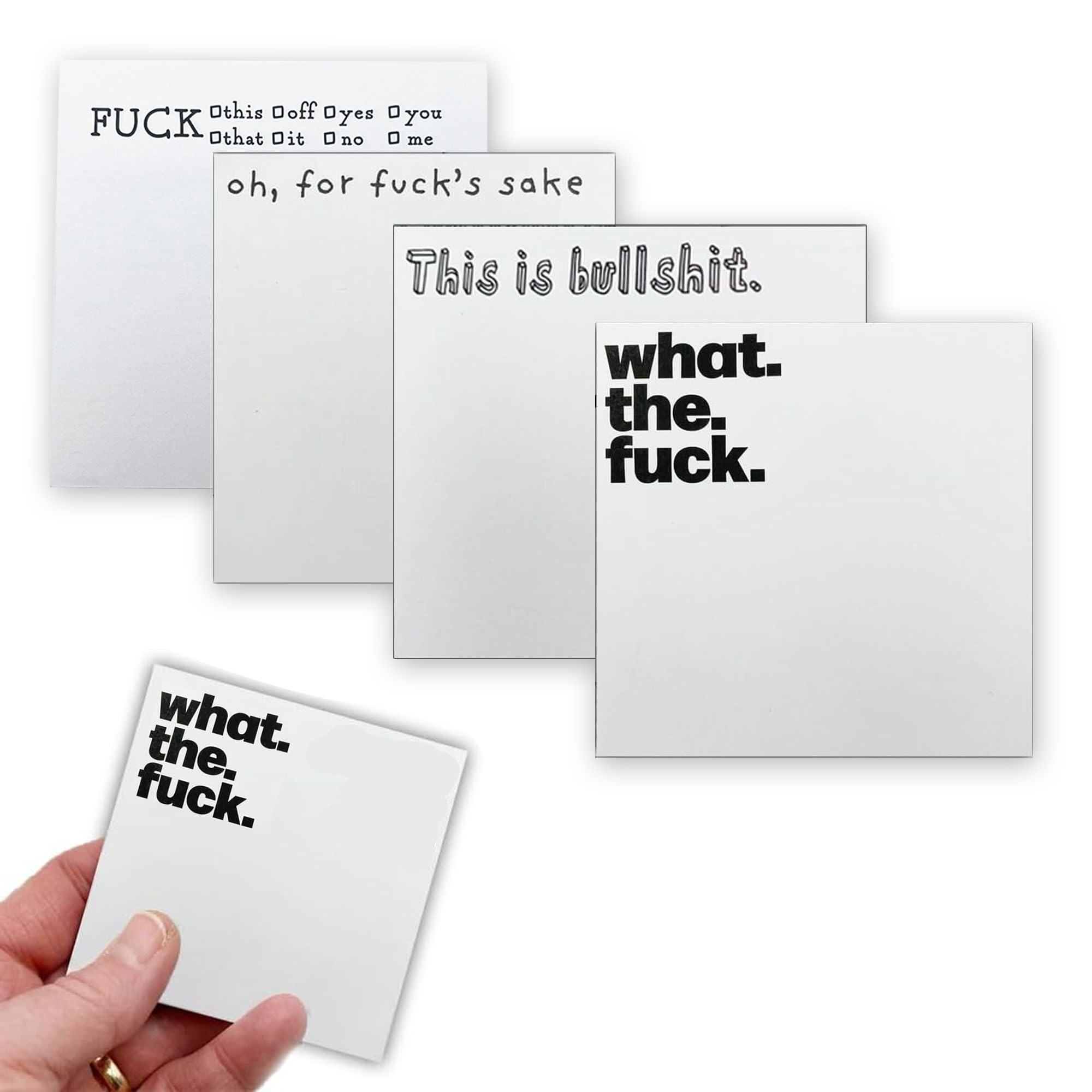 Small Sticky Notes, 4PCS Sticky Notes Set, Sticky Notes Novelty Office Supplies