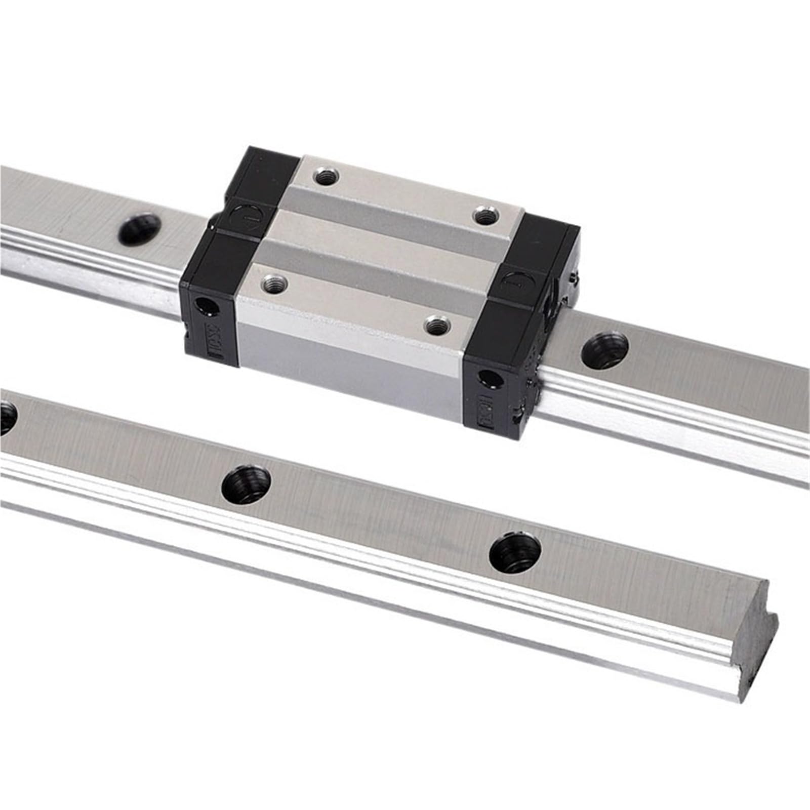 GTPBAO Rail de guidage linéaire HGR35, 34mm de largeur et 29mm de hauteur, roulement en acier, Guide coulissant de mouvement linéaire for Machines à graver, bras robotique rail de chargement