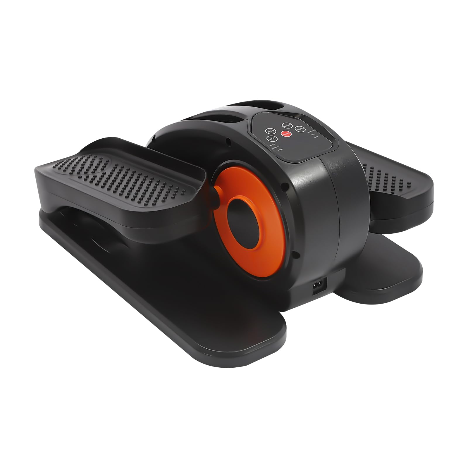 Orbitrek pod stołem, mini elektryczny trenażer eliptyczny z ekranem LED, pilot zdalnego sterowania, 5 prędkości, regulowany mini trener domowy, przenośny trener nóg, stepper