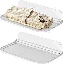 Floating Shelves, Self Adhesive Wall Shelves Small Shelf Easily Expands Wall Spaces Shelves for Bedroom, Playroom, Bathroom, Living Room, Kitchen, Office Pack of 1