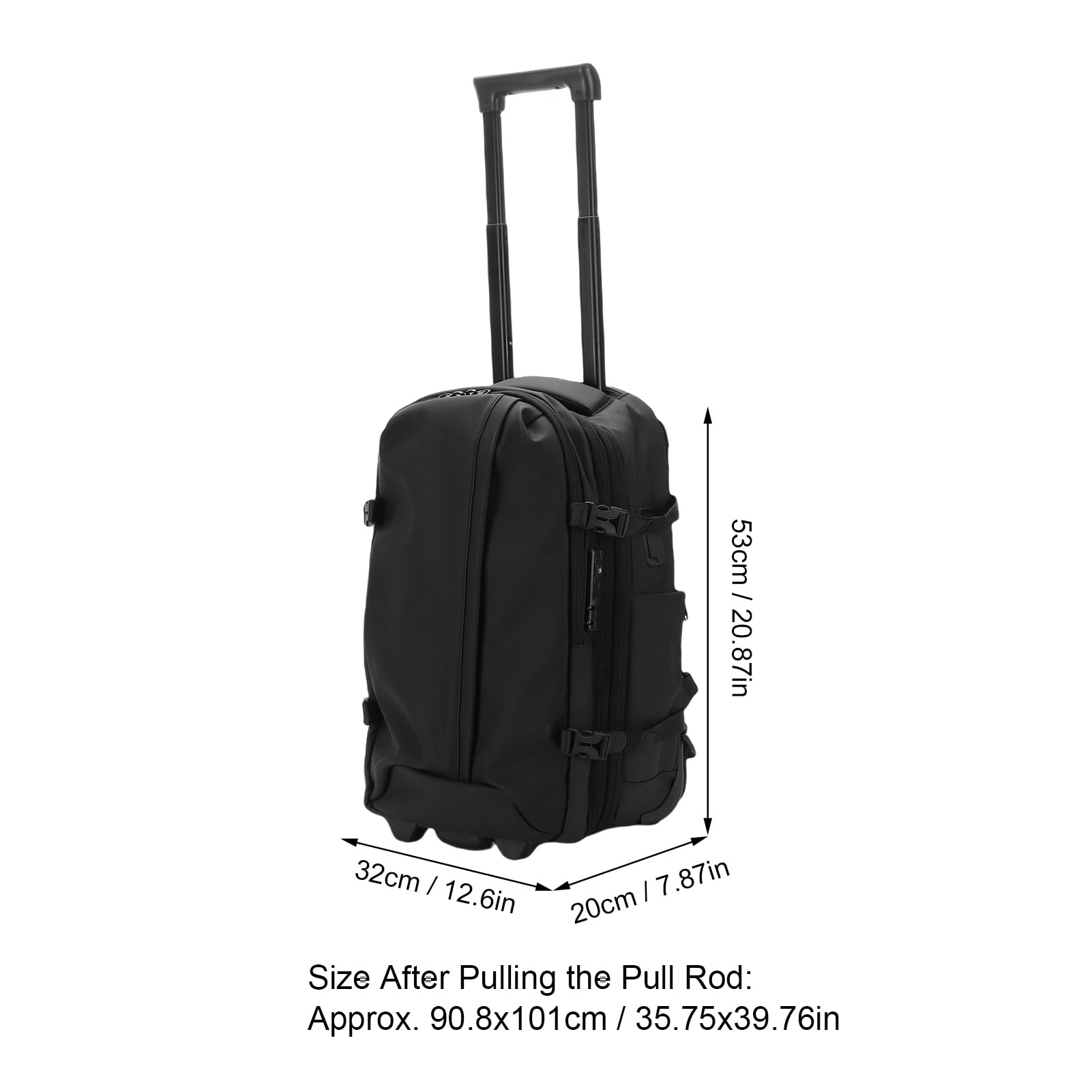 Greensen Zaino a Rotelle Espandibile, Zaino da Viaggio con Ruote Convertibile in Trolley 25L 30L 60L con Caricabatterie USB Tipo C e Blocco a Password per Viaggi di Lavoro