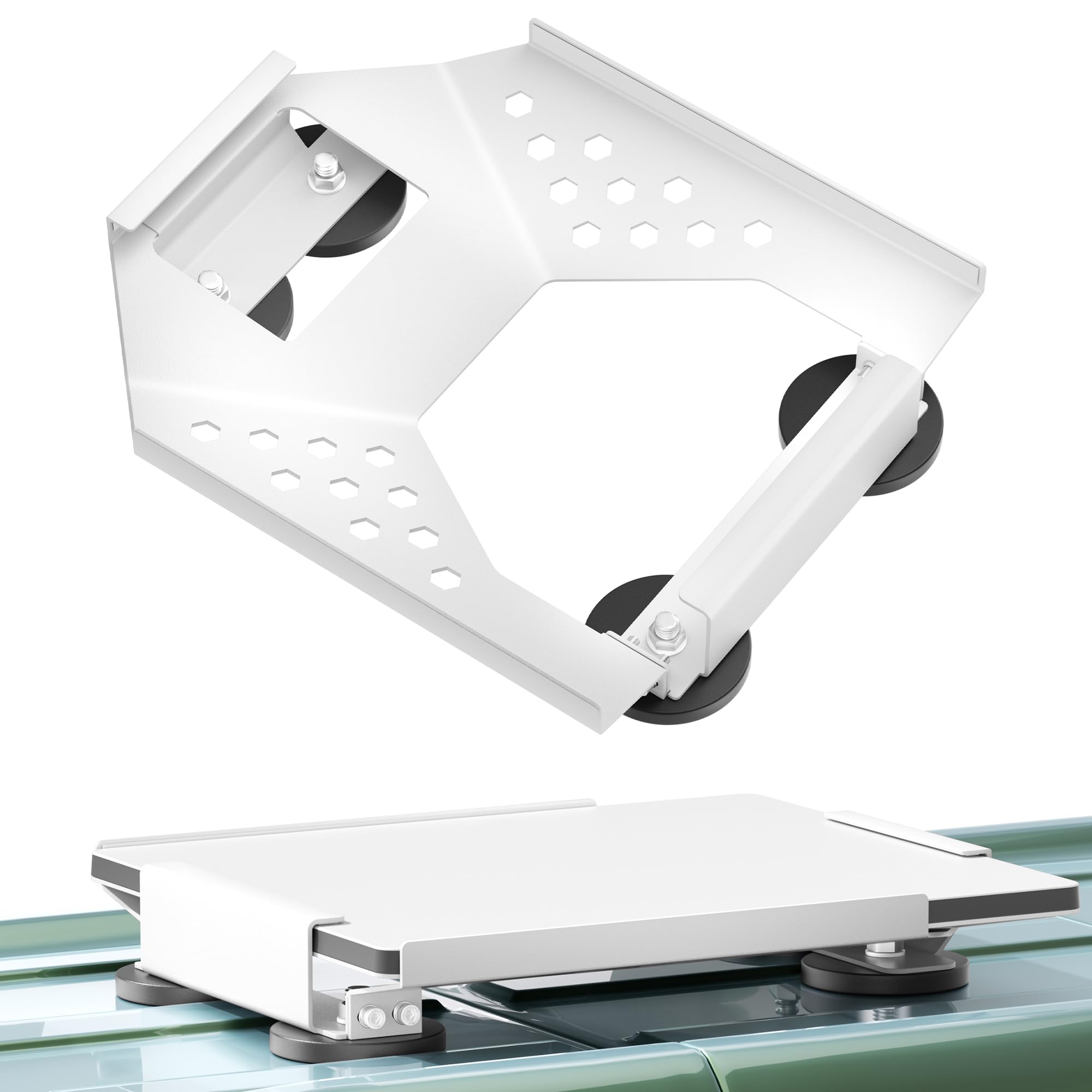 Starlink Mini Magnetic Mount Car Roof Mounting Kit Quick Release Mount | 264lbs Magnetic Suction, Four-Sided Protection, Starlink Mini Accessories Mount for RV Van Boat Yacht Trucks Vehicle, White