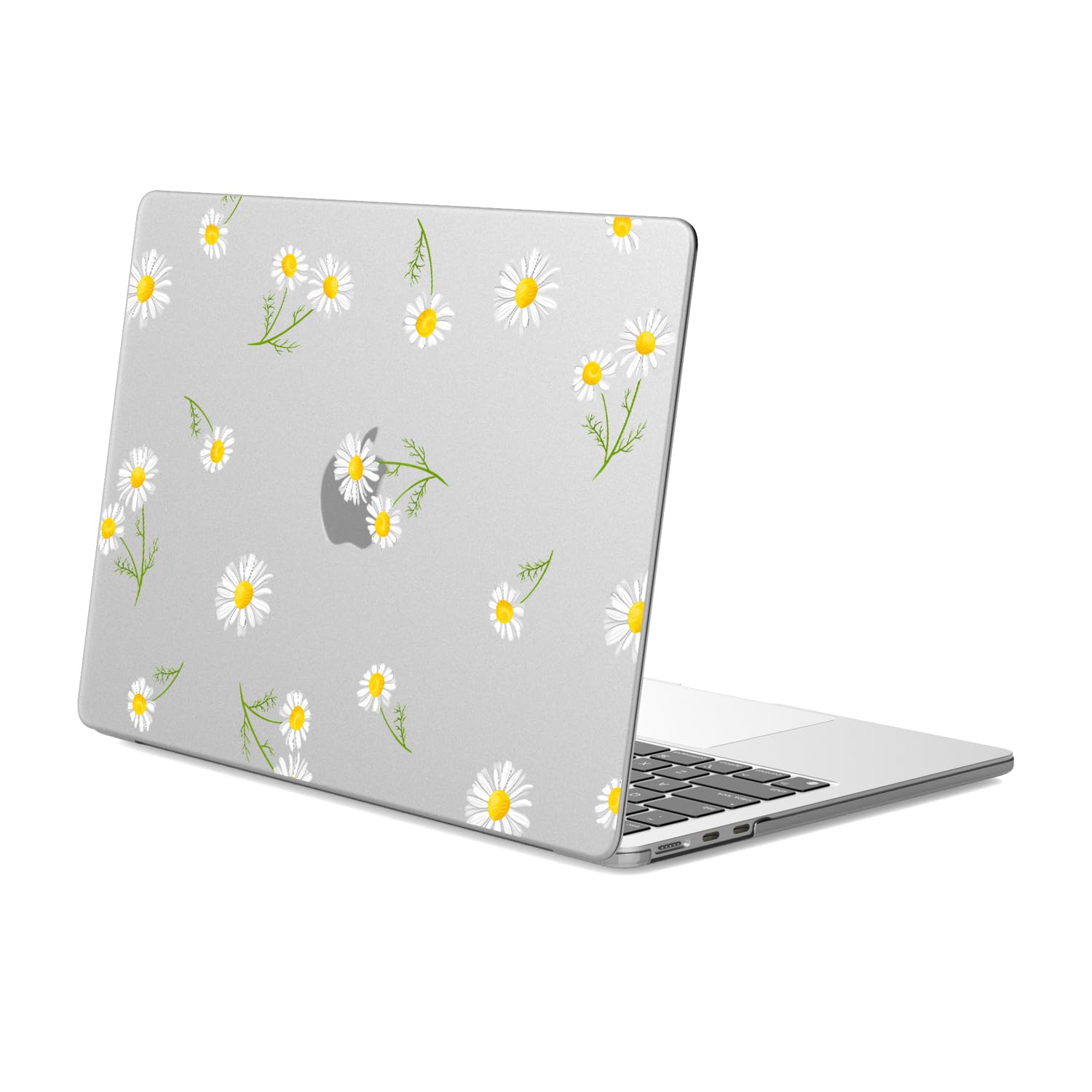 JOYLAND Plastic Hard Shell Case Compatible with MacBook Pro 14 Inch A2442/A2779 M2/A2918/A2992 M3, Daisy Flowers Frosted Matte Laptop Anti-Scratch