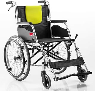 WLG Silla de Ruedas portátil de aleación de Aluminio Plegable Silla de Ruedas Manual Silla de RU