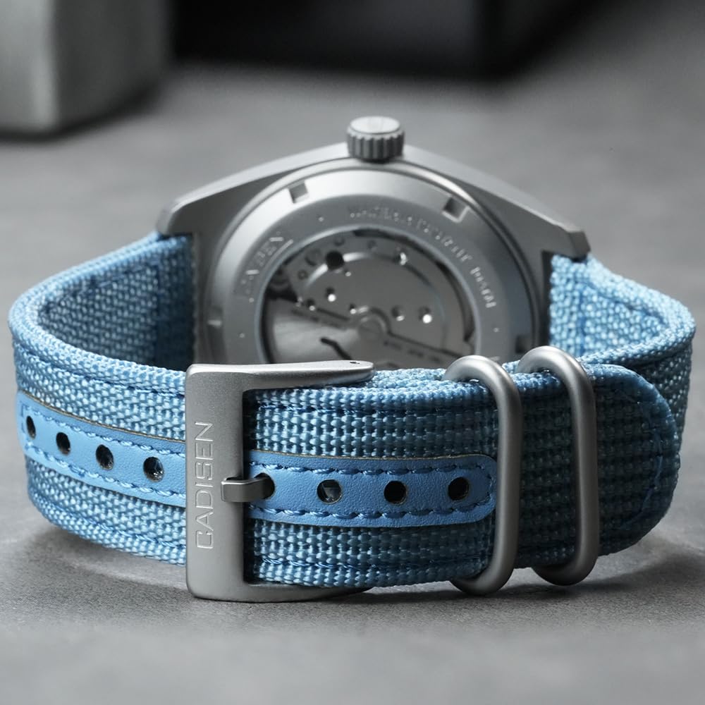 CADISEN Automatik Uhr Herren Titan TI-7 Autodyne Mechanische Automatikuhr AR Beschichtung Wasserdicht