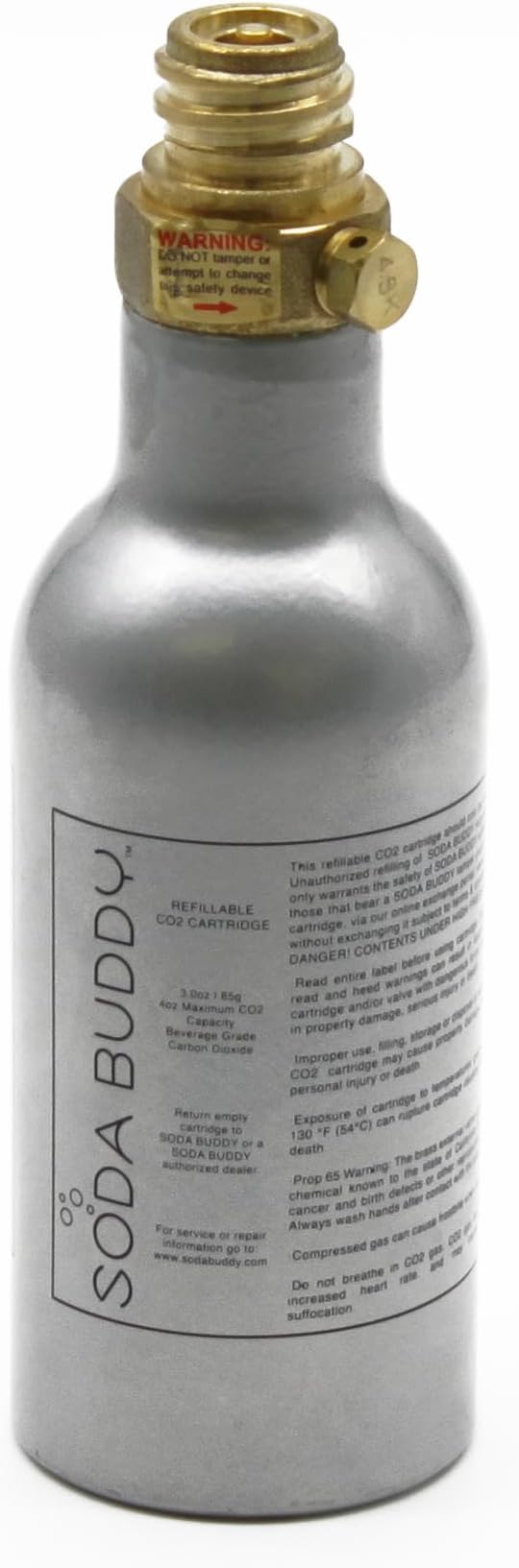 Flame King SodaBuddy 4-Oz CO2 Carbonator for Sparkling Water and Soda Maker Machine