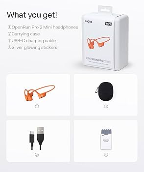 SHOKZ Openrun Pro 2 Mini Bone Conduction Sport Headphones, Open