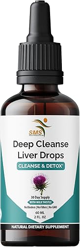 Limpieza profunda del hígado, desintoxicación y reparación con gotas líquidas de cardo mariano - Líquido de desintoxicación del hígado con extracto