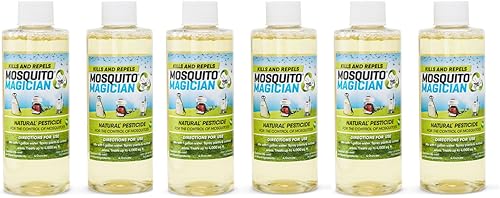 Mosquito Magician Concentrado repelente y asesino de mosquitos, 4 onzas, paquete de 6