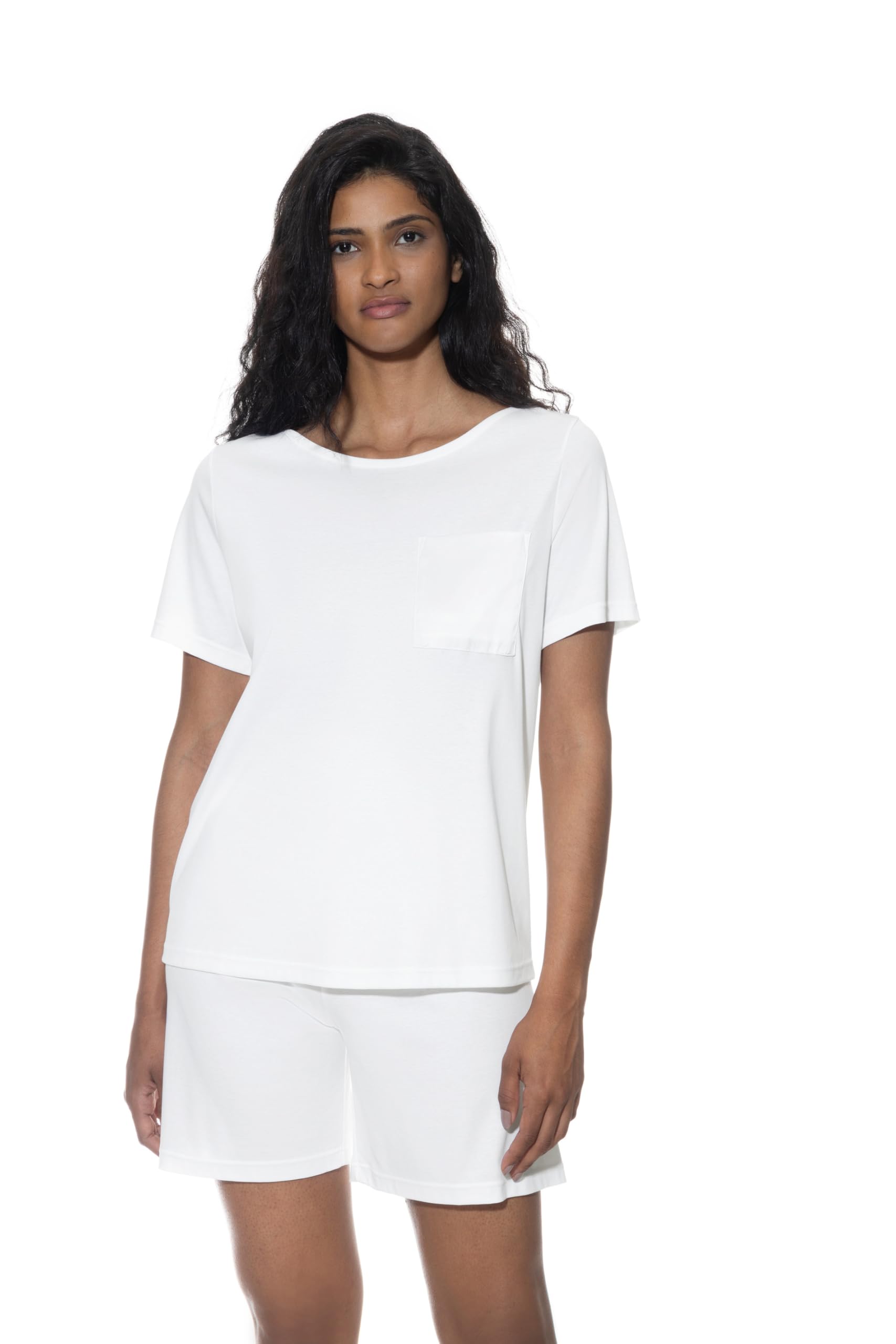 Mey Damen T-Shirt - Homewear Oberteil Kurzarm aus 100% Bio-Baumwolle - GOTS Zertifiziert - Serie Sleepsation - 17213