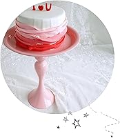 Vista 9 de Soporte para tartas, bandeja de postre estable, minimalista, superficie plana, base ampliada para bodas (S)