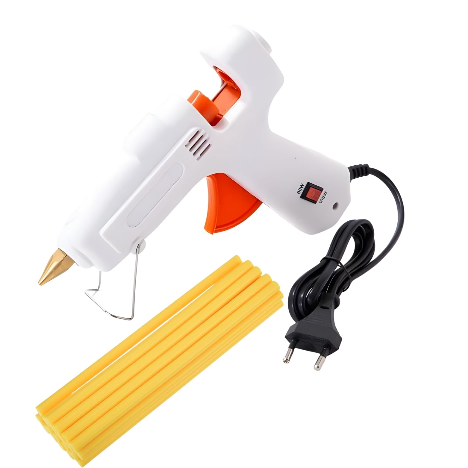 5 Yellow Glue Sticks and 40W Hot Glue Gun (White) Adjustable Constant Temperature, Hot Glue Gun and Fast Preheating Hot Glue Guns with Leakproof Technology for Crafts & DIY Projects AC100-240V-image-29