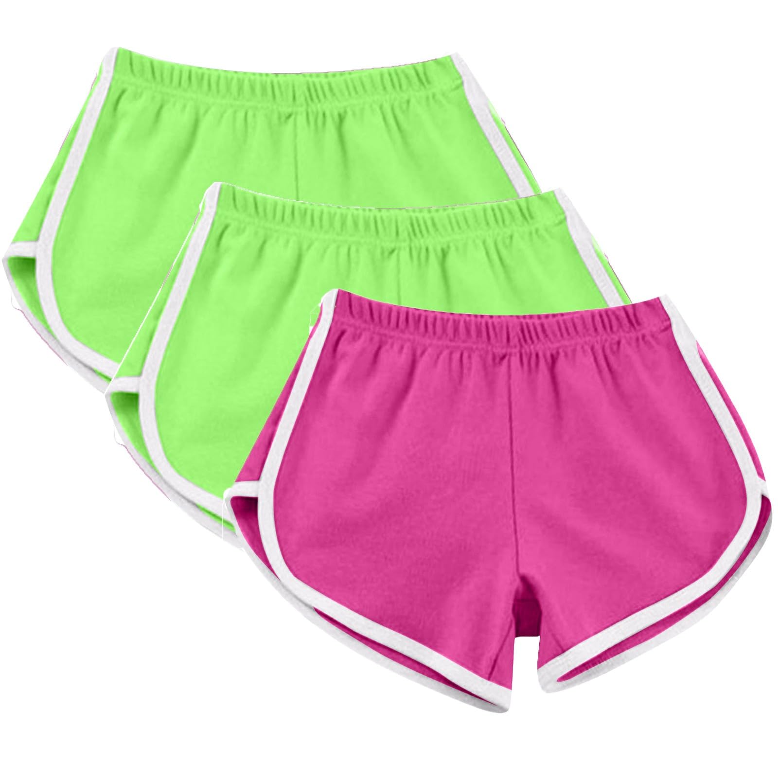 3 PC Shorts for Women 2024 Casual Summer Sports Yoga Shorts Workout Running Shorts Loose Breathable Beach Pant
