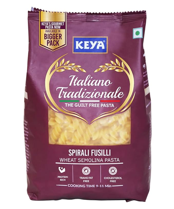 Keya 100% Durum Wheat Fusilli Pasta, 1kg at Rs. 99