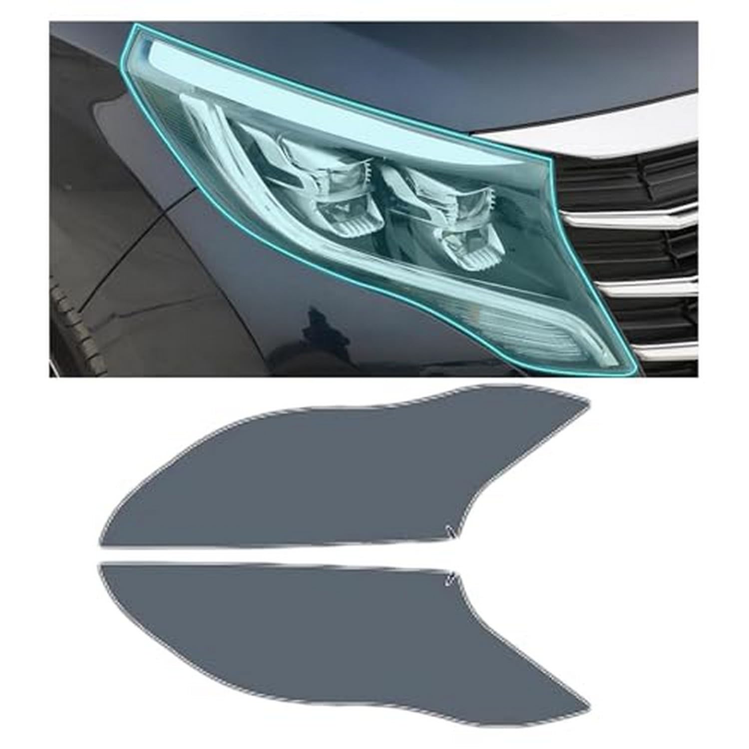 Film teinté phare Trumpchi M8 2018-2023 solution anti-jaunissement PPF TPU
