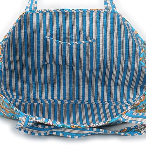 Image of Marubhumi Women Lightweight Travel Bag Purse Cotton Shoulder Tote Bag For Shopping Grocery & Beach Bag