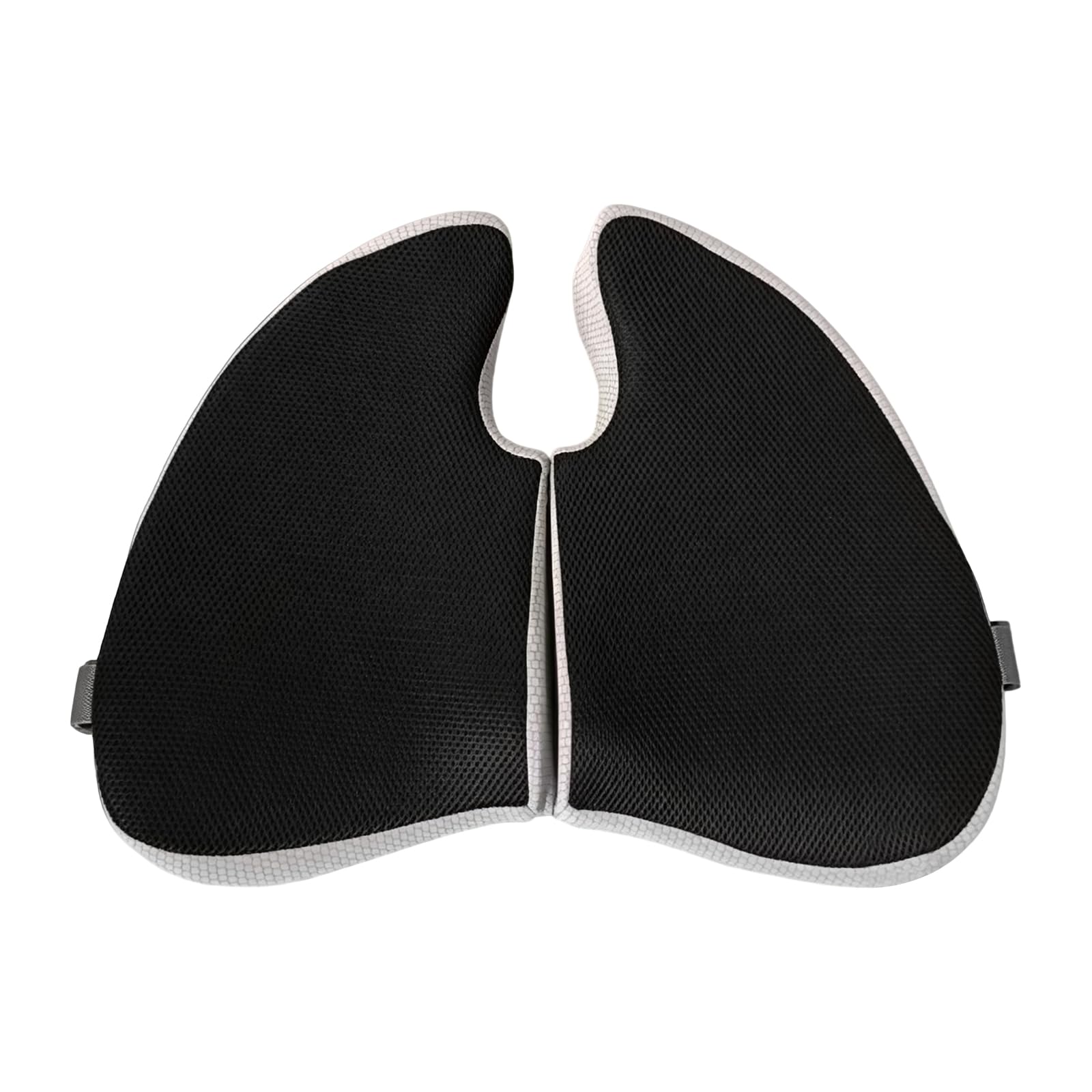 Cuscino pieghevole traspirante in memory foam per ufficio, protezione per i fianchi, cuscino da viaggio, nero, antiscivolo