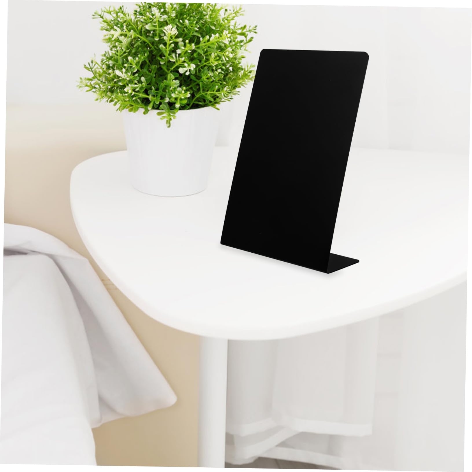TEHAUX 5 Sätze Zeichen Zeichnen Dekorativ Mini-tafeln Bretter Mini-whiteboard Erste Write Board Werbetafel Multifunktionale Preistafeln Multifunktionale Schilder Pvc Black 4 Stück * 5