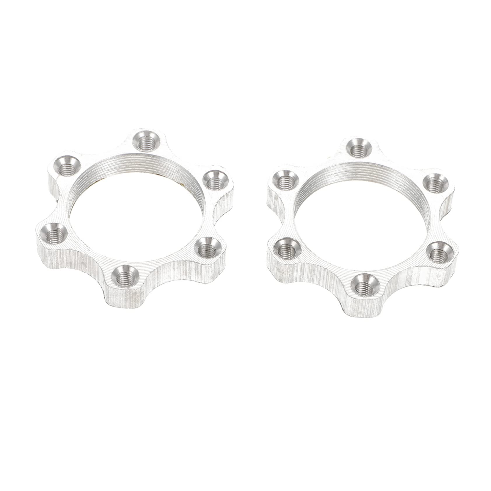 Totority Aluminum Alloy Bike Hub Adapters 6-hole for Disc Brake Pads Bike Hub Adapter Disc Brake Conversion Seats Safe Ride
