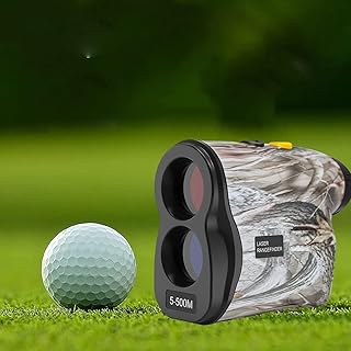Golf Rangefinder, 500m Digital Golf-Monocular Distance Finder 6X Magnification Range Finder Distance Measurement Hunting Rangefinder