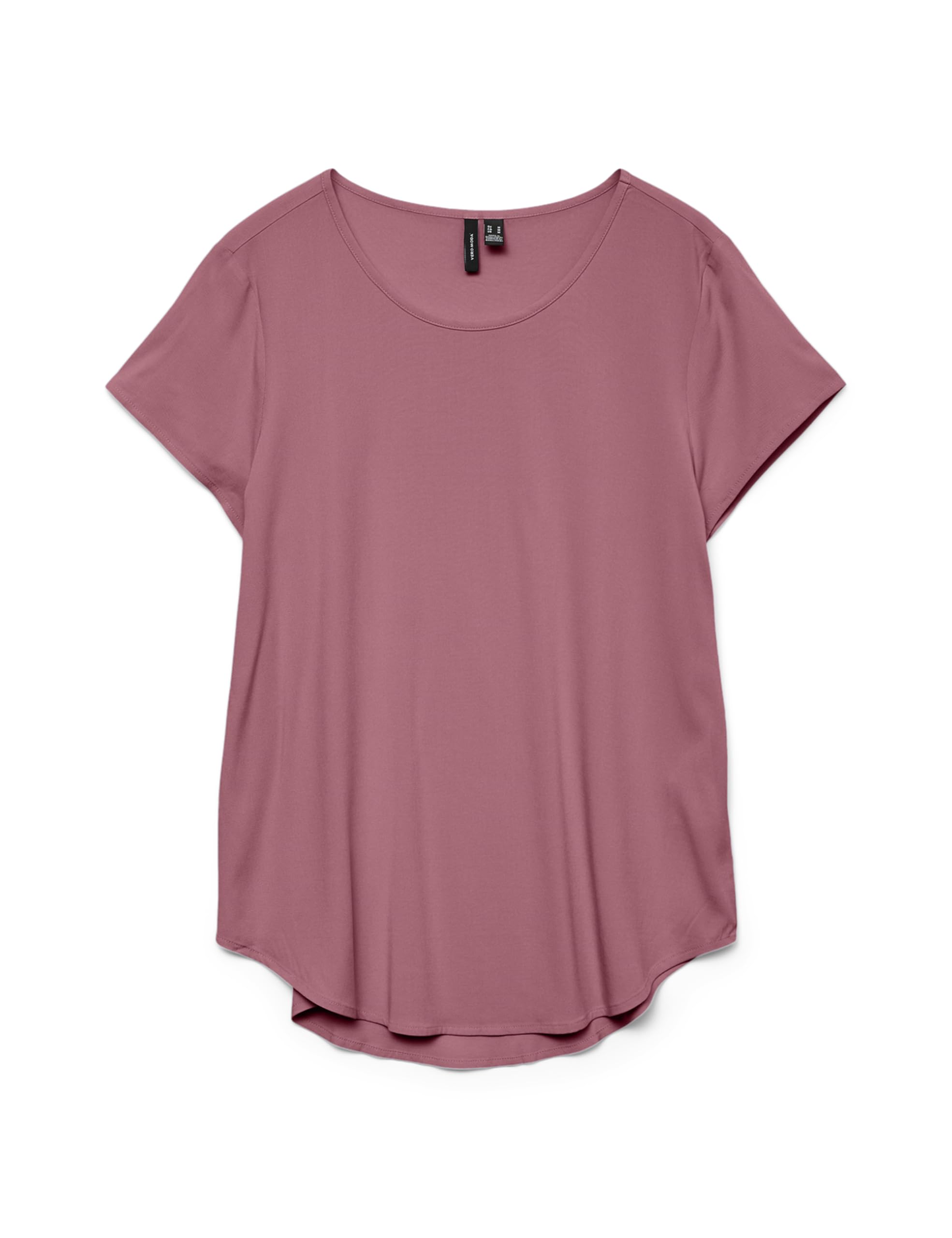 VERO MODA Women's Vmbella SS WVN Ga Noos Top, Pack of 2 (Mesa Rose, Citadel), XXL