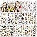 30 Feuilles Tatouages ephémères Enfants, Tatouage Temporaire de Pirate Animal Licorne,Tatouage Enfant Garcon Fille Décoration de Fête pour Party