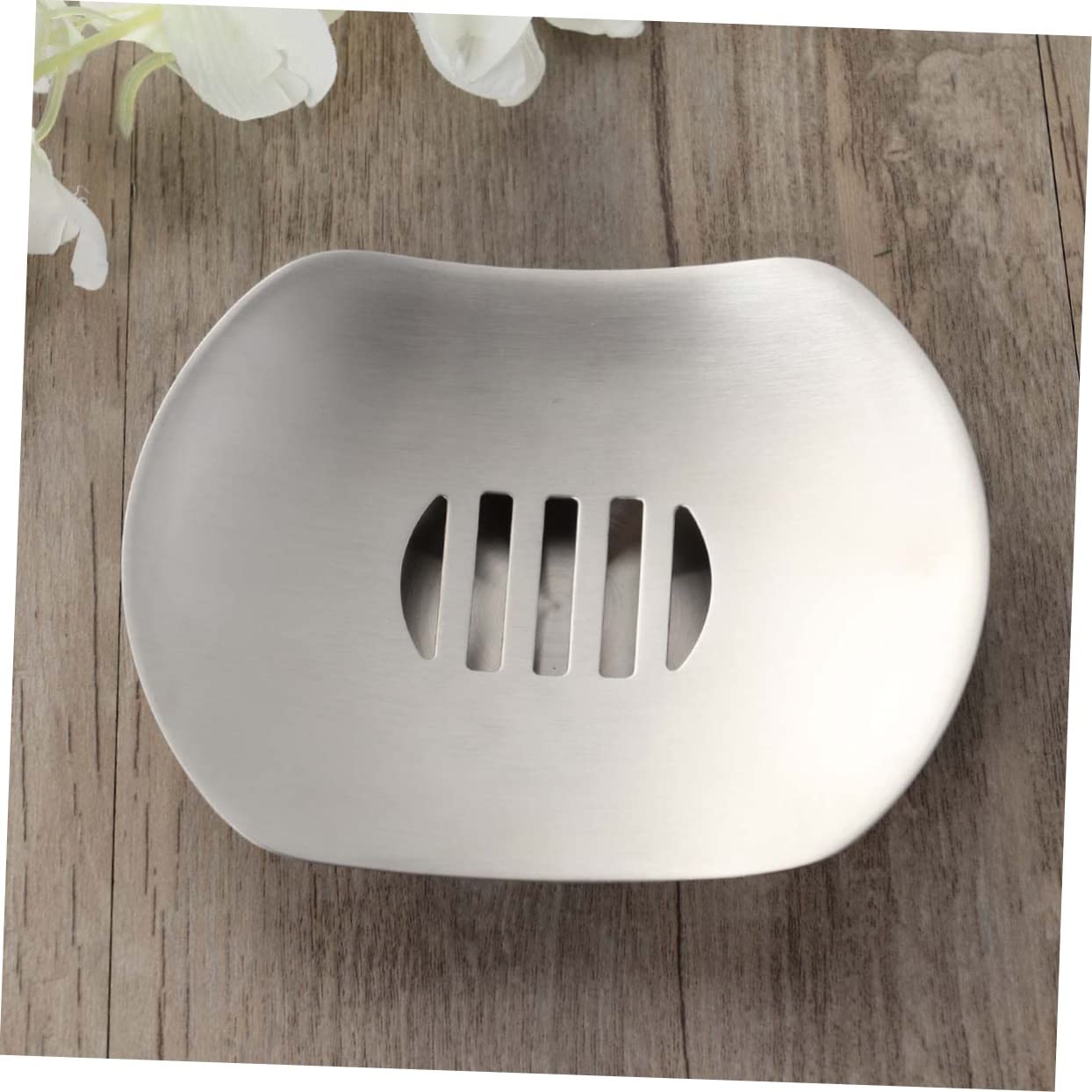 Jabonera De Acero Inoxidable Esmerilado De Doble Capa con Drenaje para Baño 3 Unidades