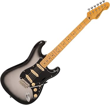 Vintage V6 ReIssued Electric Guitar  Silverburst