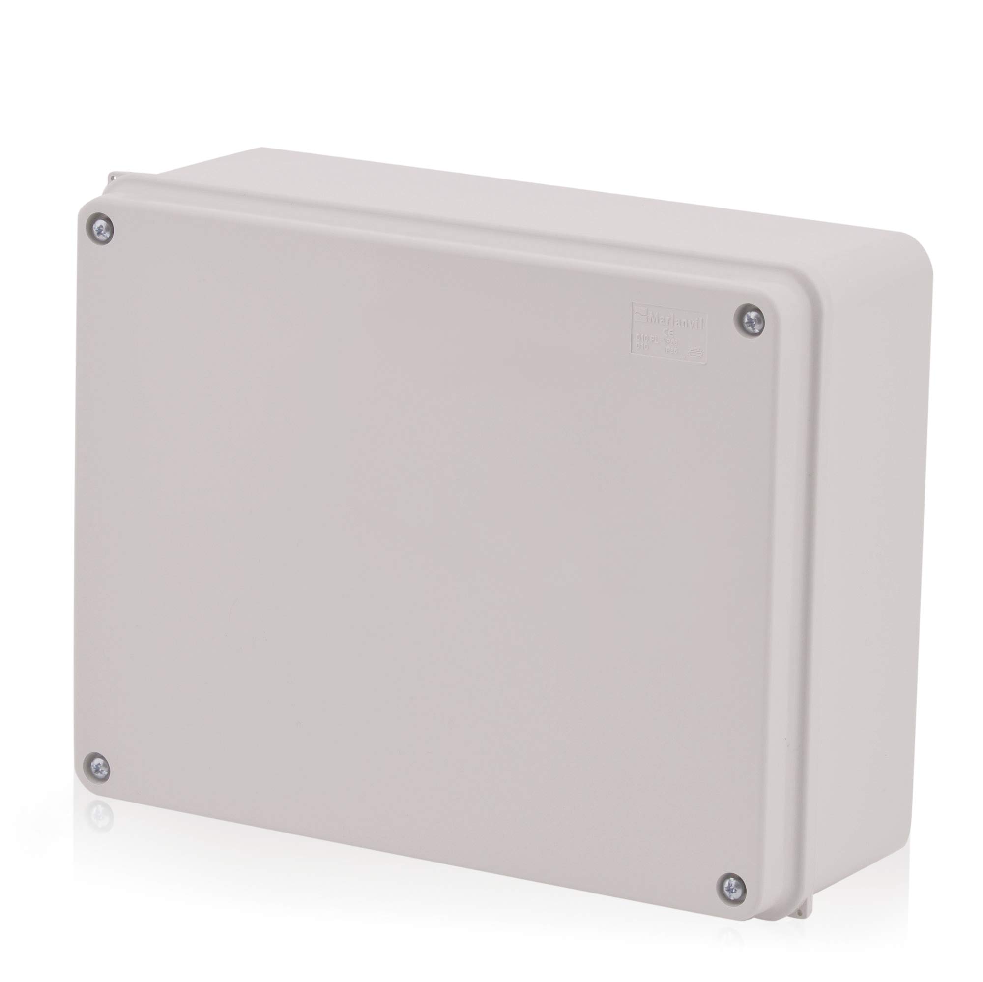 Scatola Derivazione Esterna, Scatola Di Collegamento Elettronica IP65 Impermeabile, Scatola Di Giunzione In ABS, Scatola Di Progetto Elettrico, ABS Plastica All'involucro Custodia, 26.5 X 18.5 X 9.5cm