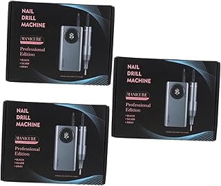 FRCOLOR Polidor De Unhas 3 Pçs Broca De Portátil Limas De Para Mulheres Ferramentas De Pedicure Broca De Pedicure Máquina De Polimento De Unhas Pedicure Polidor De Esmalte