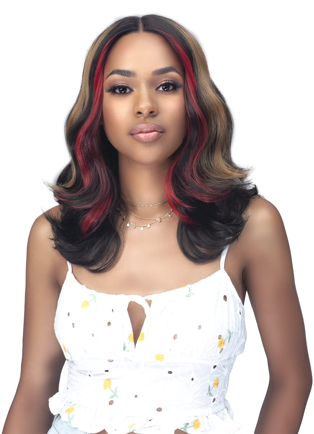 BOBBI BOSS Human Hair Blend 5 inch Deep Part HD Lace Front Wig - MOGL101 LIV (THL613/BLK)