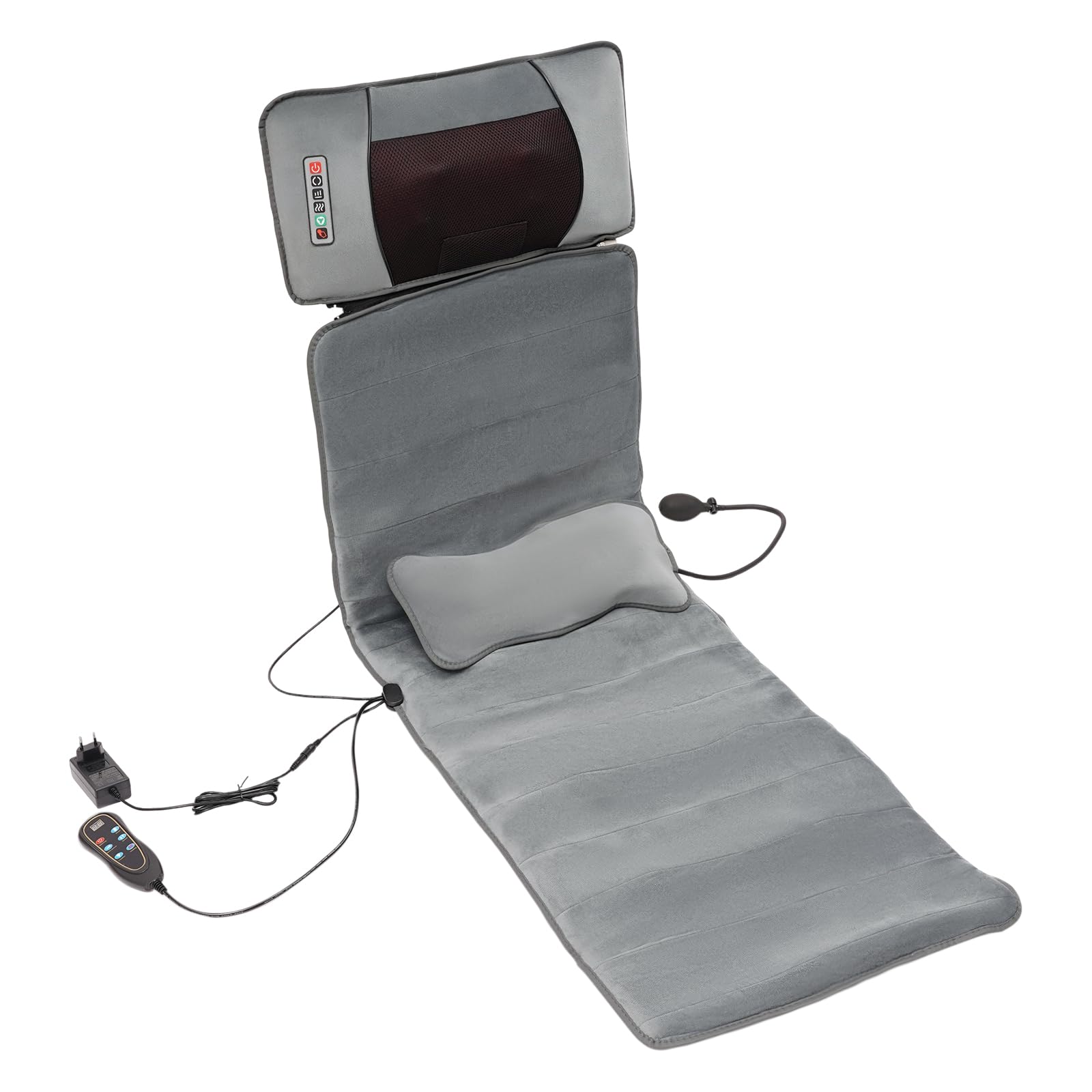 Massagematte Ganzkörper Massagekissen 9 Arten Massage-Modus Ganzkörpermassagematte mit Heizfunktion,Timing-Funktion,für Nacken, Rücken,Taille, Hüften