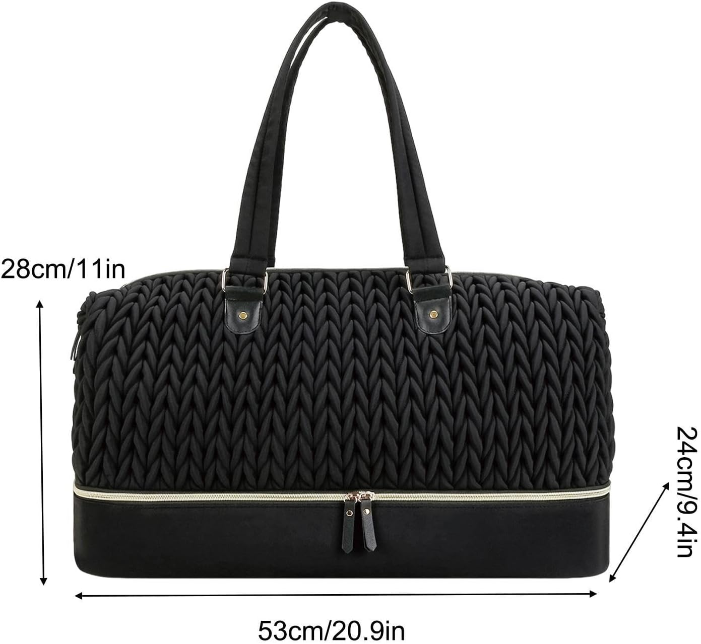 Diaper Tote Bag - Large Capacity Maternity Bags,Diaper Organizer Bag with Insulated Pocket, Nappy Storage, Waterproof for