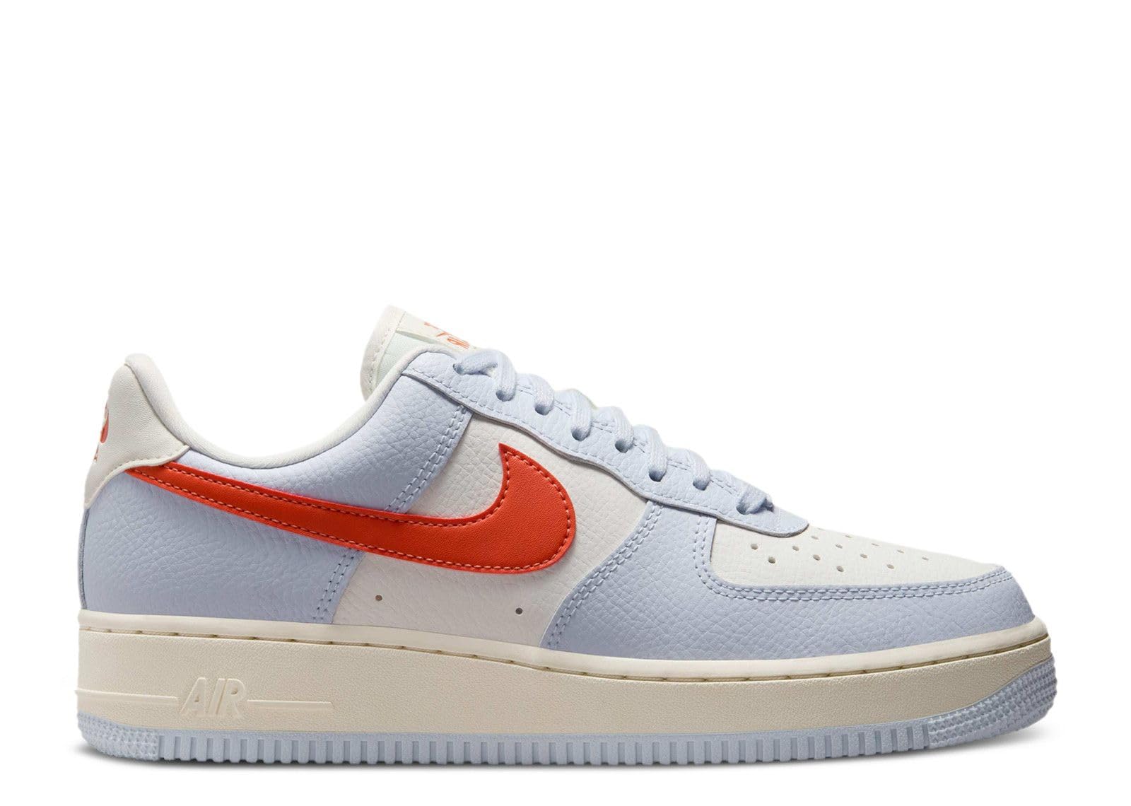 Nike Air Force 1 '07 Low Women's Shoes, Football Grey/Pale Ivory/Sail/Vintage Coral, Size 6