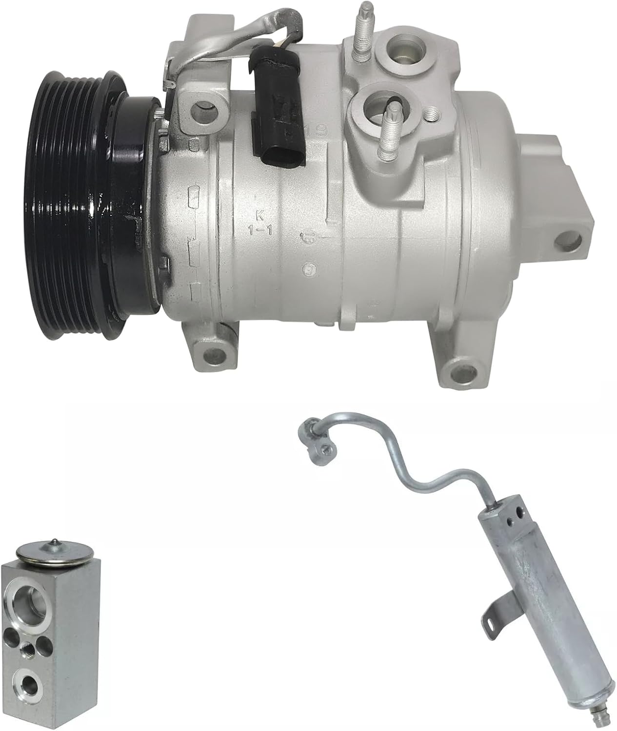 RYC Automotive Air Conditioning Compressor and Clutch Kit KT ED81 (Fits Jeep Grand Cherokee 5.7L, 6.1L 2005, 2006, 2007, 2008, 2009, 2010)